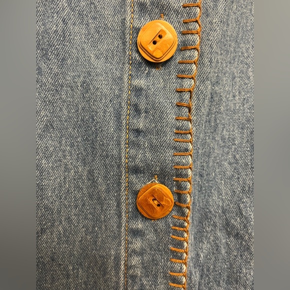 Gitano | Vintage Front Button Denim Skirt - Picture 5 of 5